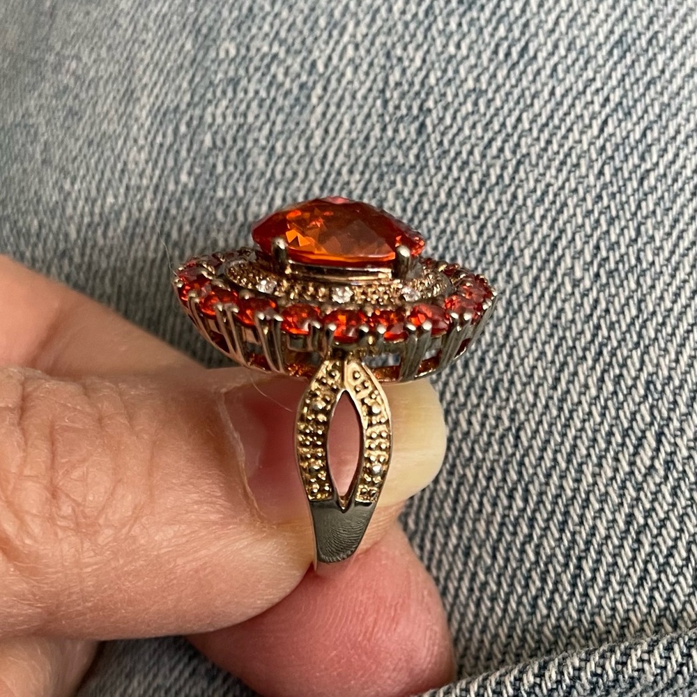 Spessartine Garnet Ring - Picture 3 of 6